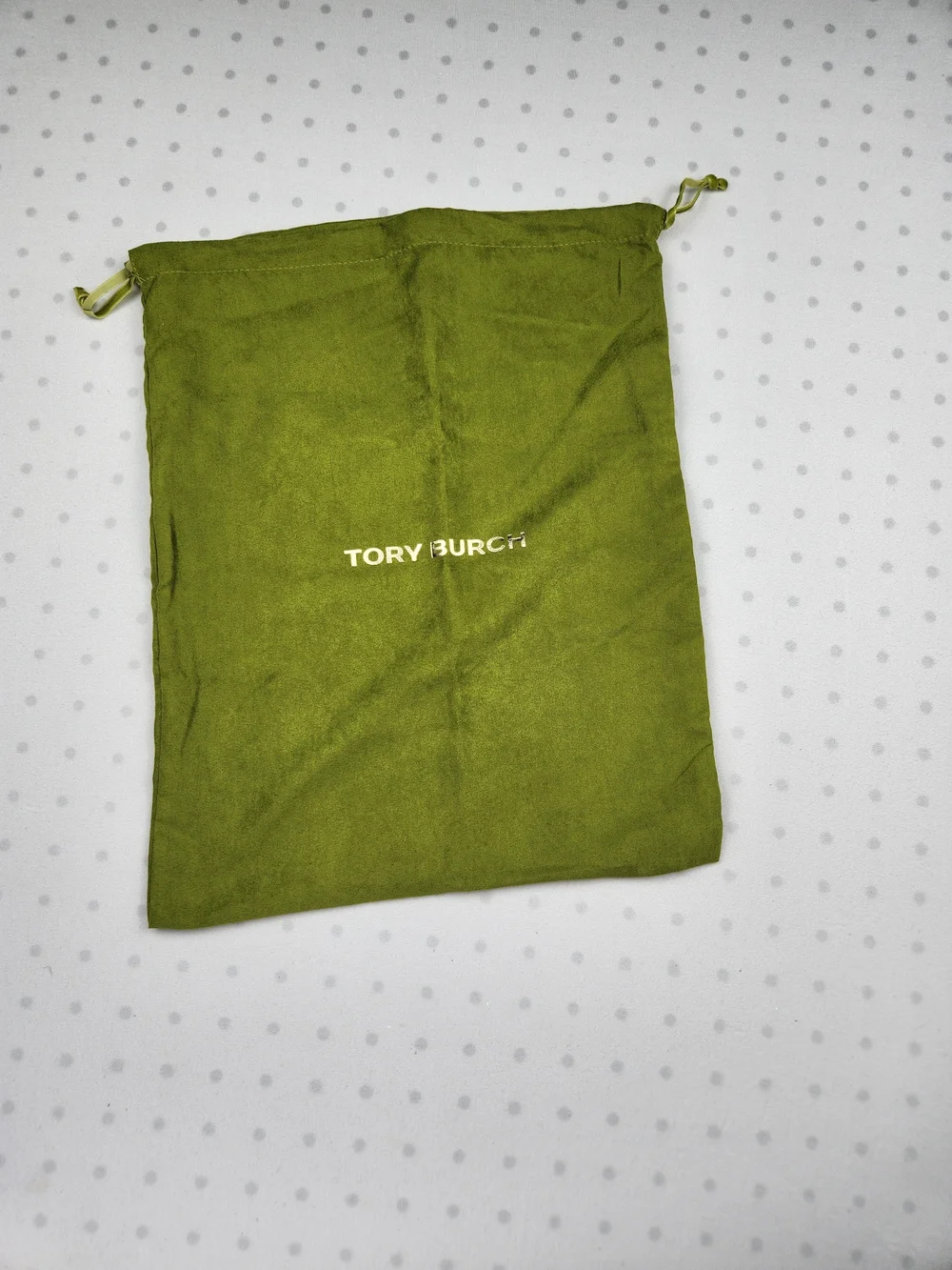 Tory Burch Olive Green Drawstring Dust Bag